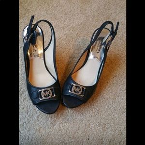Micheal kors sling back wedges